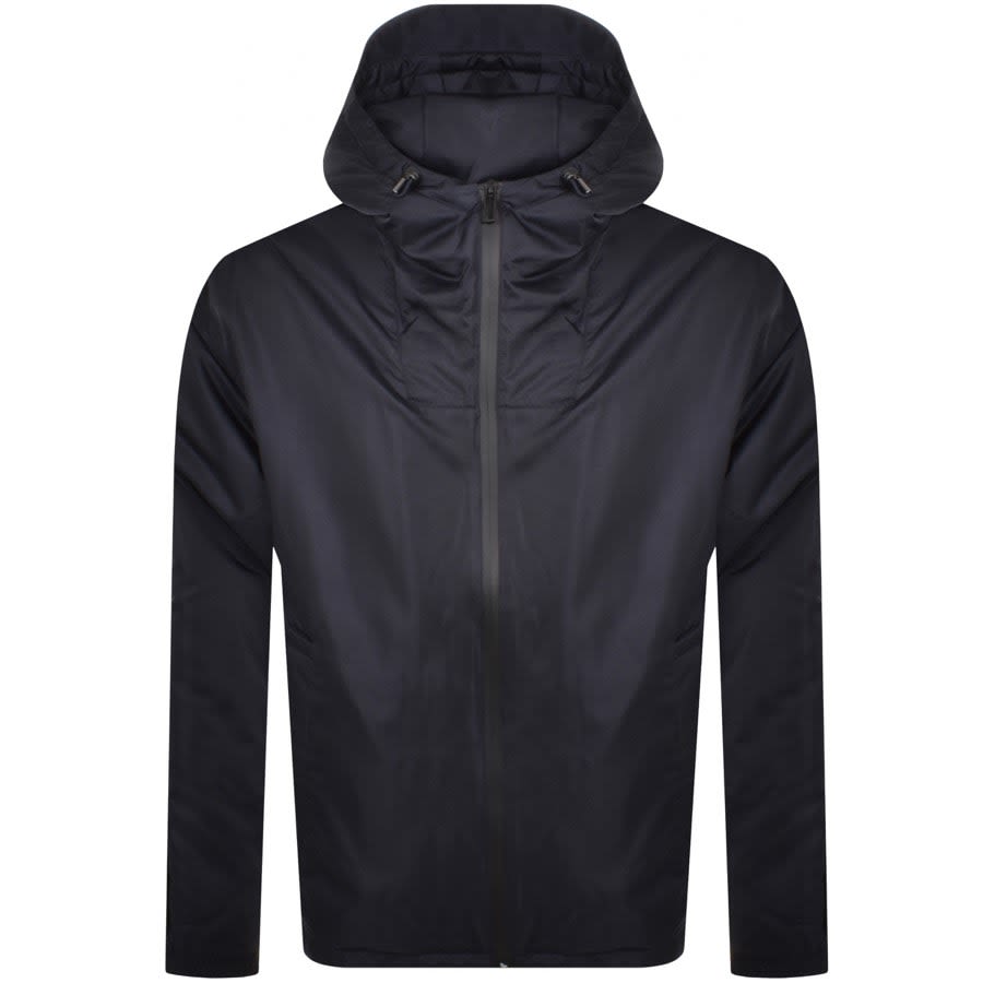Image number 2 for Emporio Armani Tape Hooded Jacket Navy