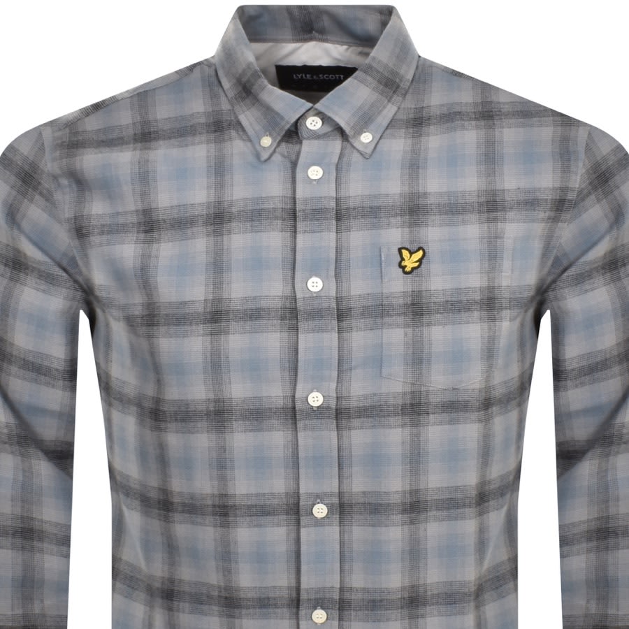 Image number 2 for Lyle And Scott Vintage Button Down Shirt Grey
