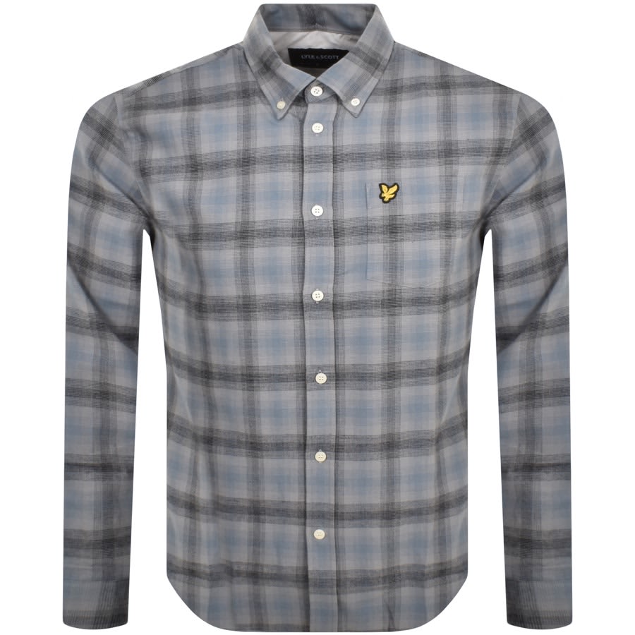 Image number 1 for Lyle And Scott Vintage Button Down Shirt Grey