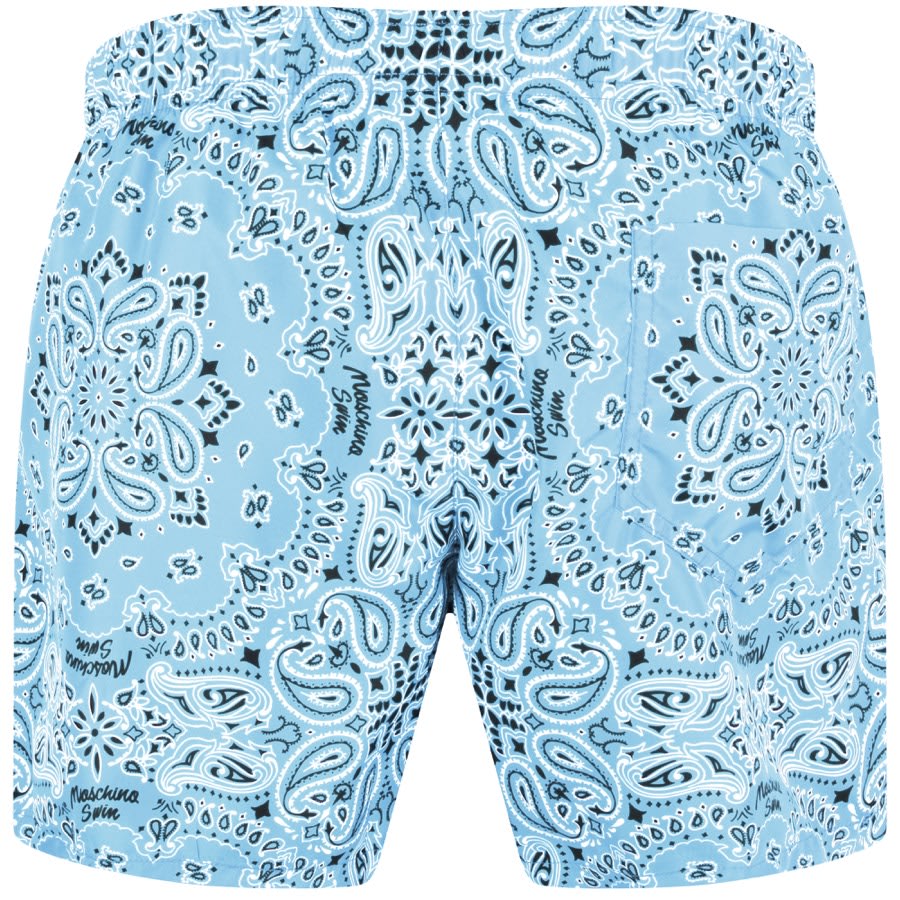 Image number 2 for Moschino Swim Logo Shorts Blue