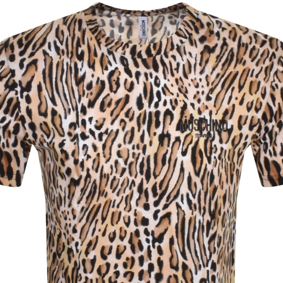 Image number 2 for Moschino Lounge Swim T Shirt Beige
