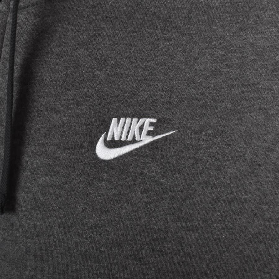 Image number 3 for Nike Club Logo Hoodie Grey