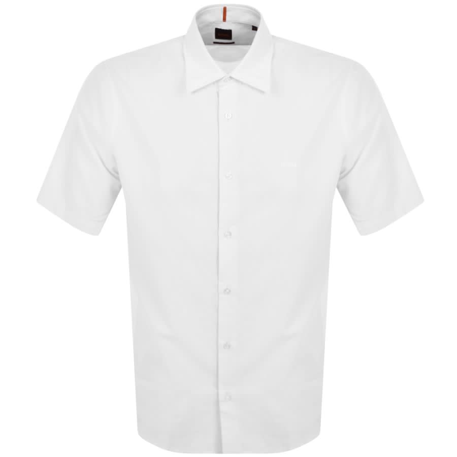 Image number 1 for BOSS Rash 2 Short Sleeved Shirt White
