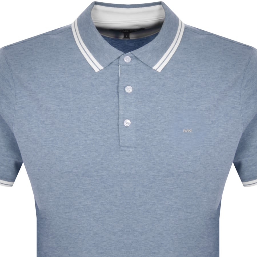 Image number 2 for Michael Kors Greenwich Polo T Shirt Blue