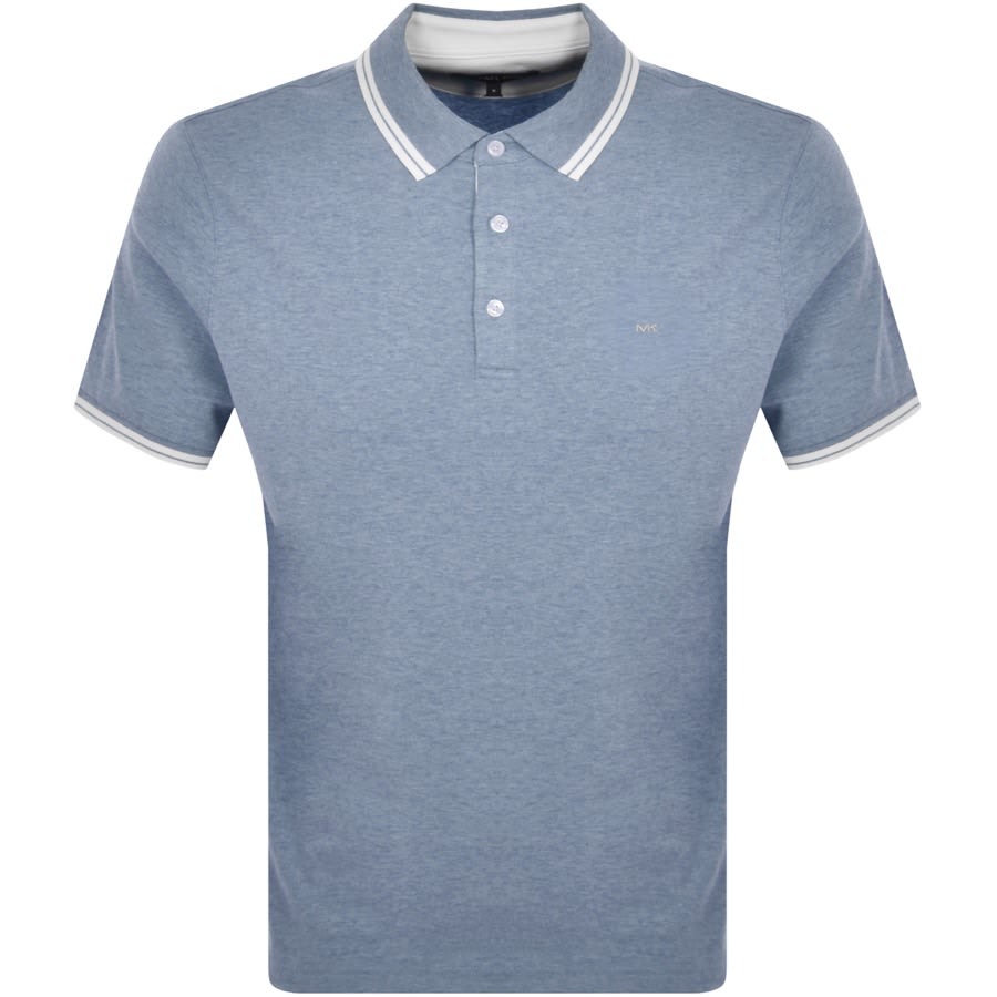 Image number 1 for Michael Kors Greenwich Polo T Shirt Blue