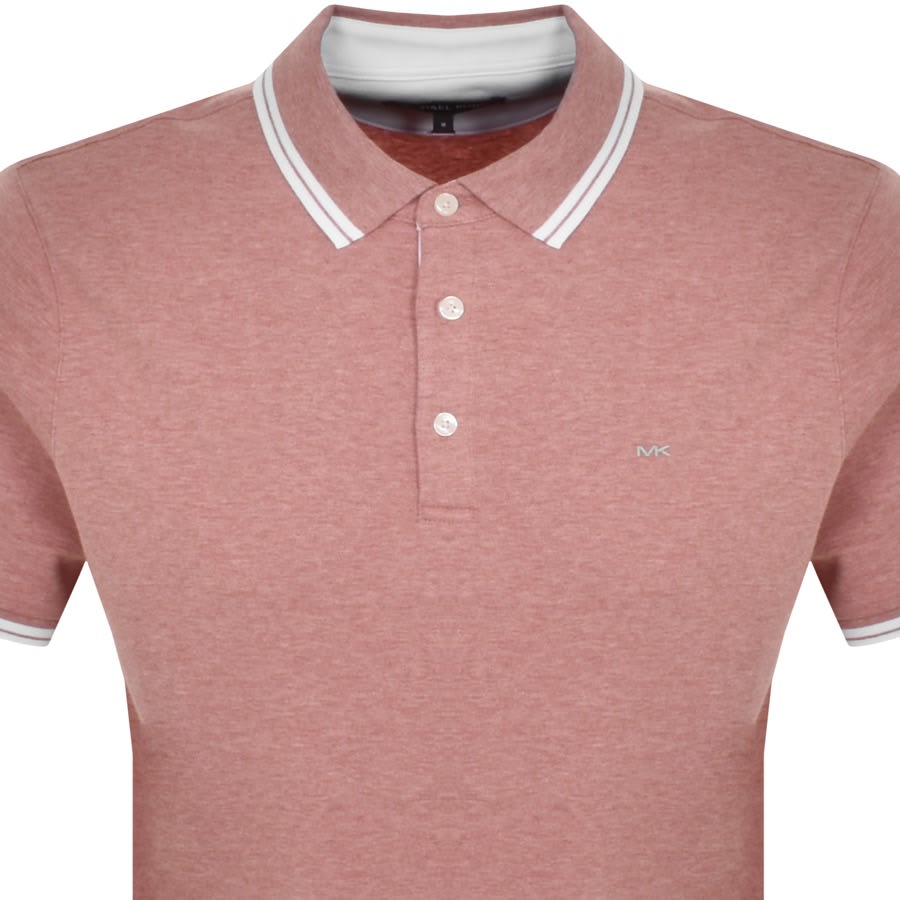 Image number 2 for Michael Kors Greenwich Polo T Shirt Pink
