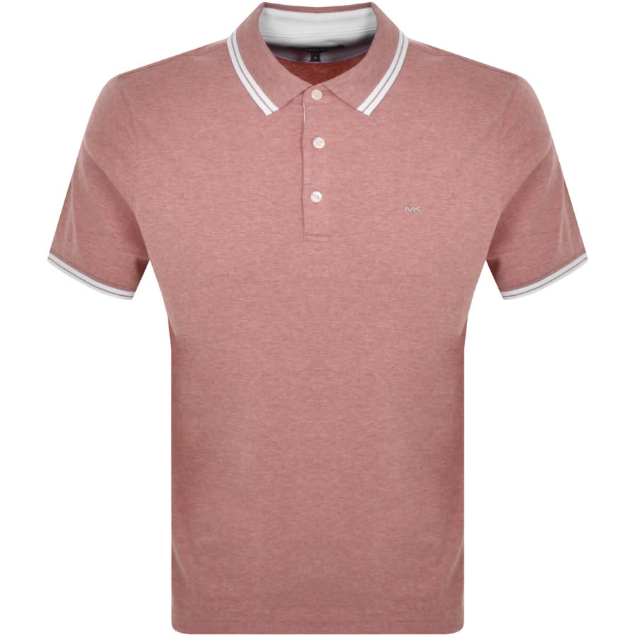Image number 1 for Michael Kors Greenwich Polo T Shirt Pink