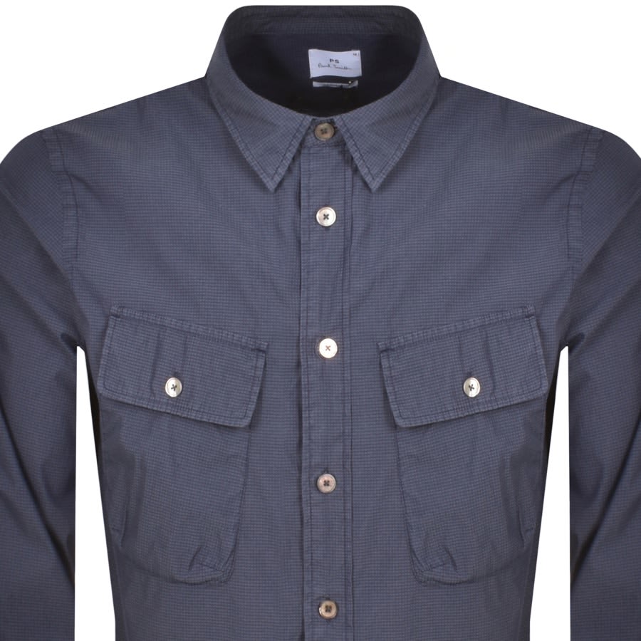 Image number 2 for Paul Smith Long Sleeved Shirt Navy