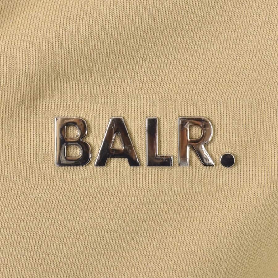 Image number 3 for BALR Q Series Full Zip Hoodie Beige