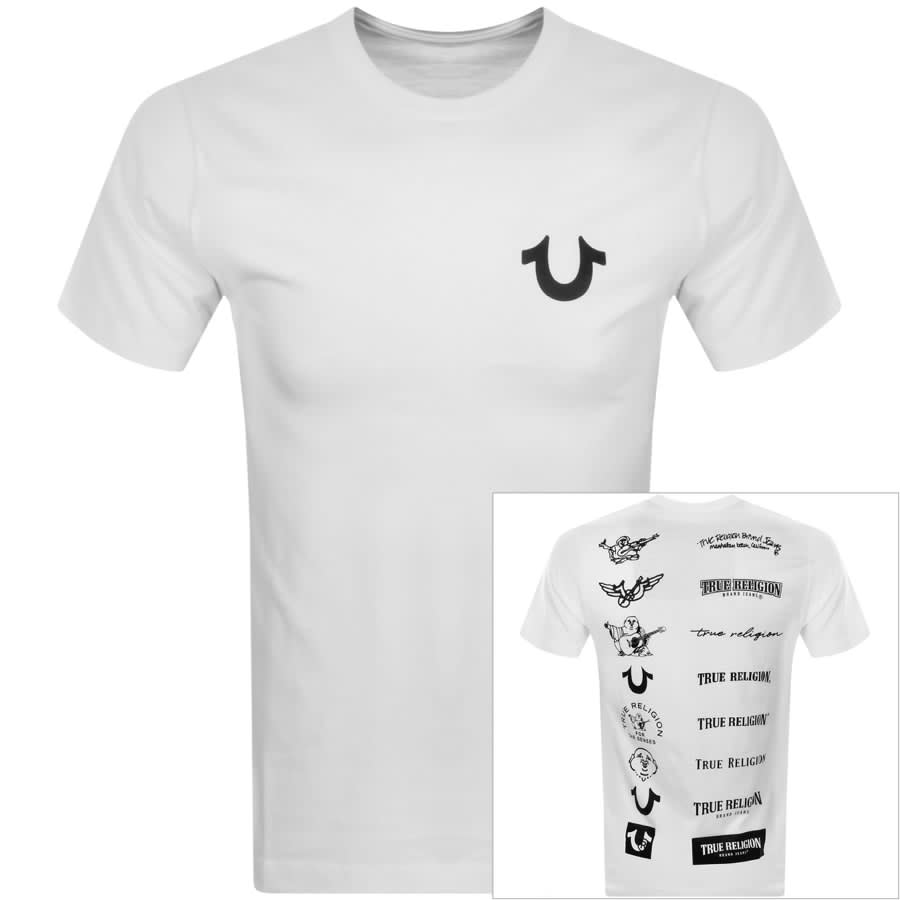 Image number 1 for True Religion History Logo T Shirt White