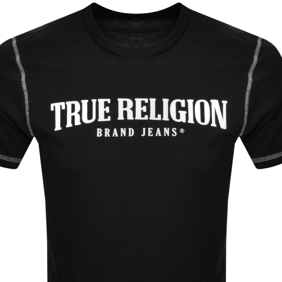 Image number 2 for True Religion Flatlock Arch T Shirt Black