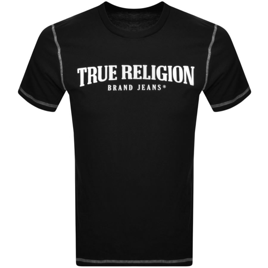 Image number 1 for True Religion Flatlock Arch T Shirt Black