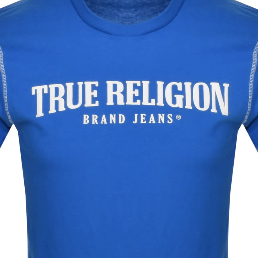 Image number 3 for True Religion Flatlock Arch T Shirt Blue