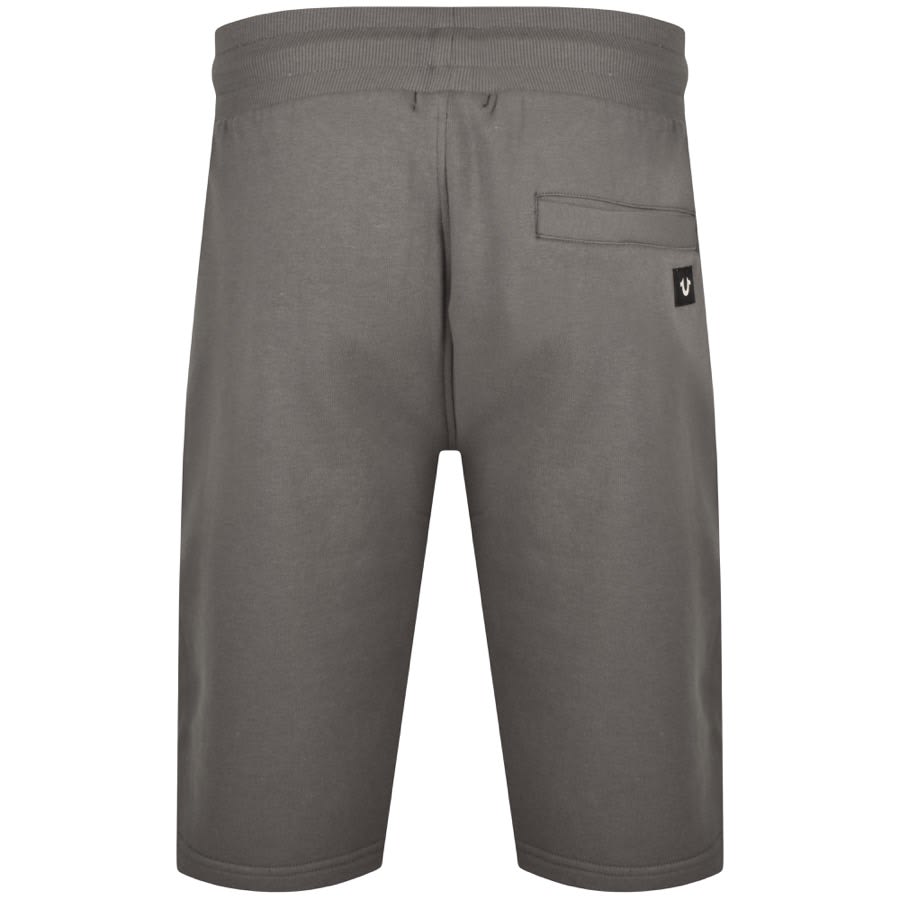 Image number 2 for True Religion Logo Jersey Shorts Grey