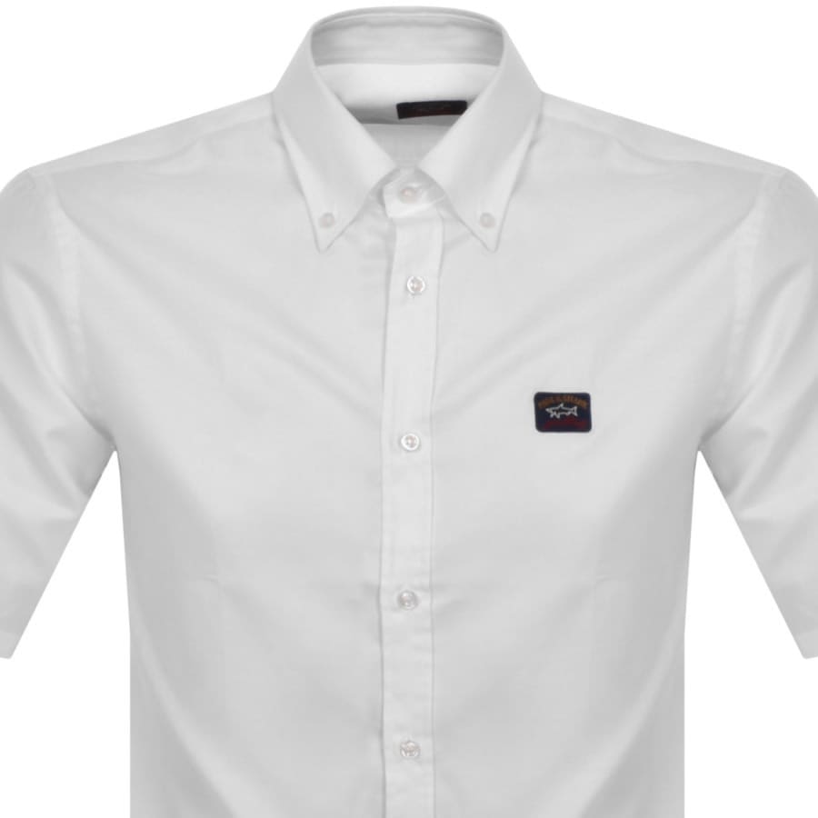 Image number 2 for Paul And Shark Cotton Short Sleeved Shirt White