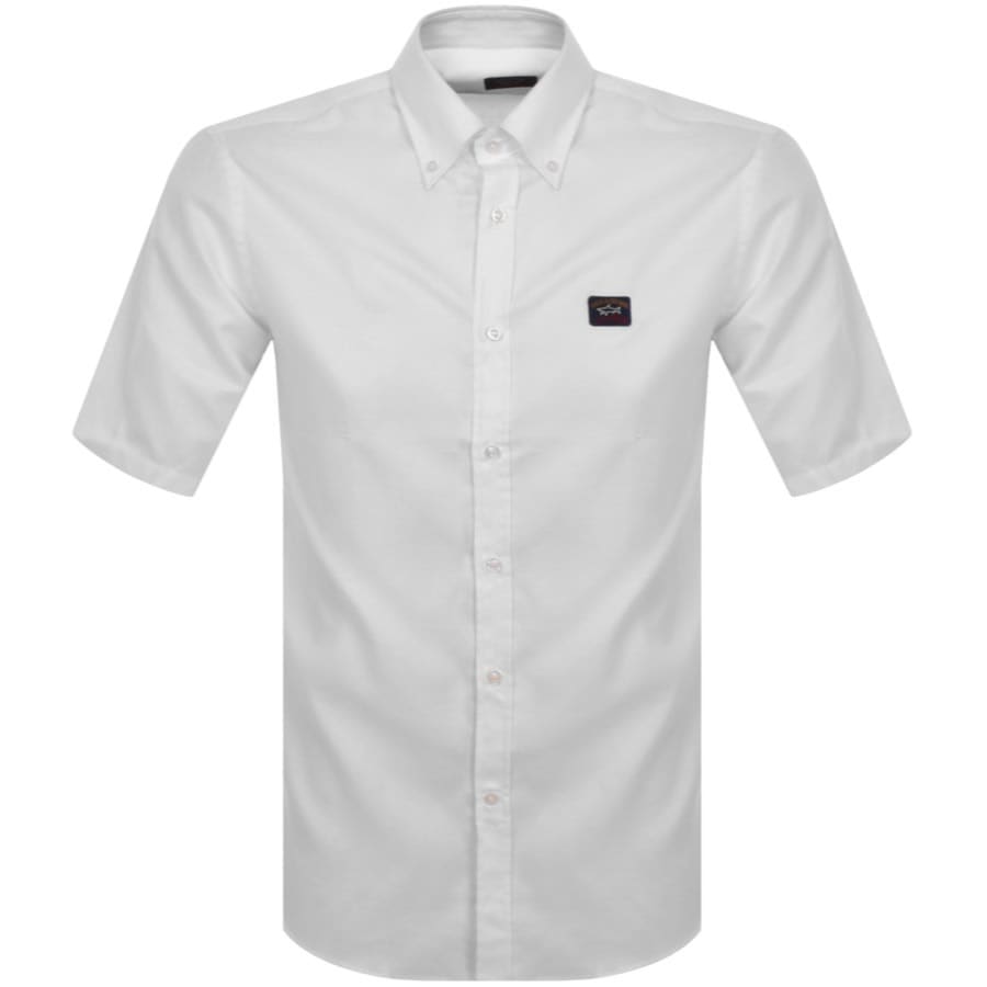 Image number 1 for Paul And Shark Cotton Short Sleeved Shirt White