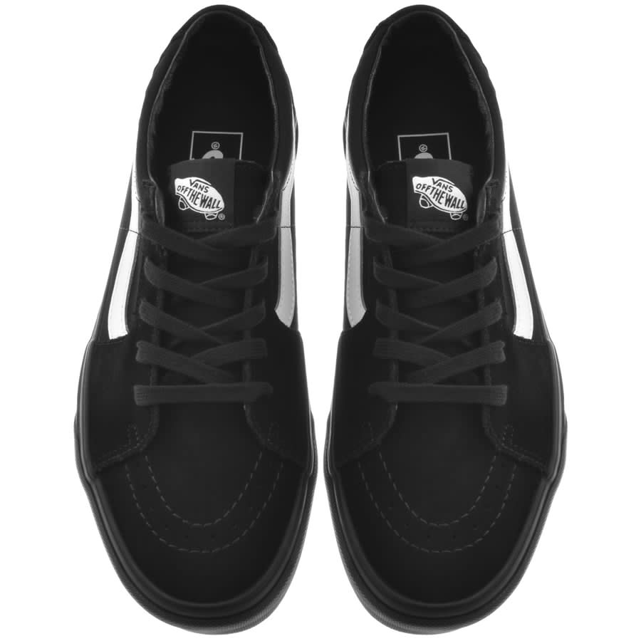 Image number 3 for Vans Sk8 Low Canvas Trainers Black