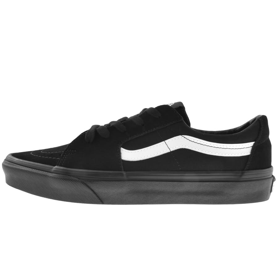 Image number 1 for Vans Sk8 Low Canvas Trainers Black