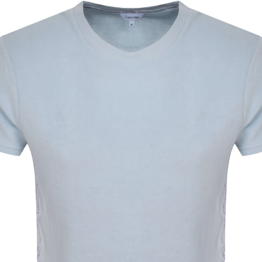 Image number 2 for Calvin Klein Swimwear Towelling T Shirt Blue