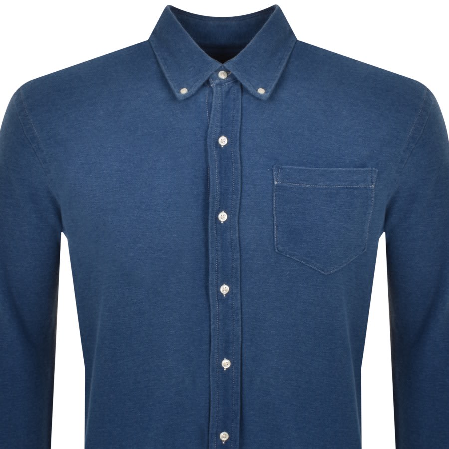 Image number 2 for Ralph Lauren Long Sleeved Curator Shirt Blue