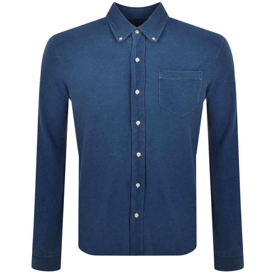 Image number 1 for Ralph Lauren Long Sleeved Curator Shirt Blue