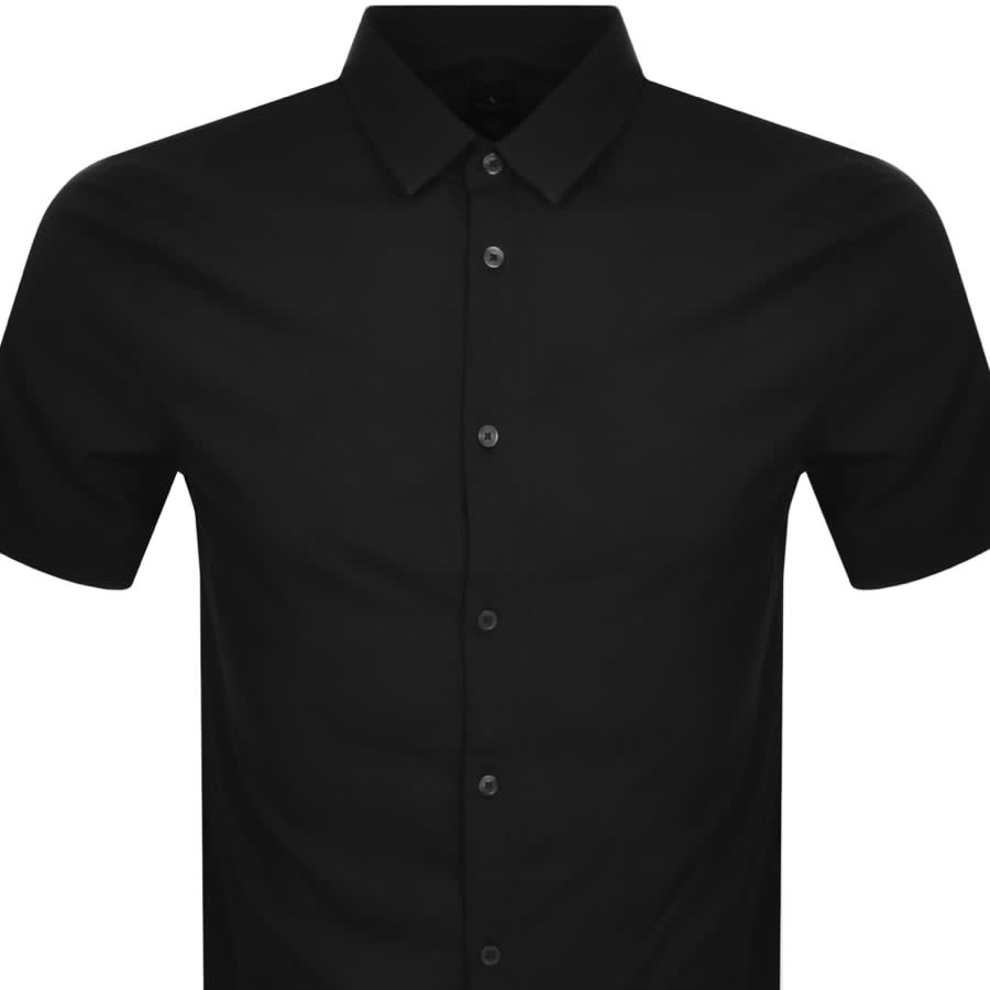 Image number 2 for Armani Exchange Short Sleeve Shirt Black