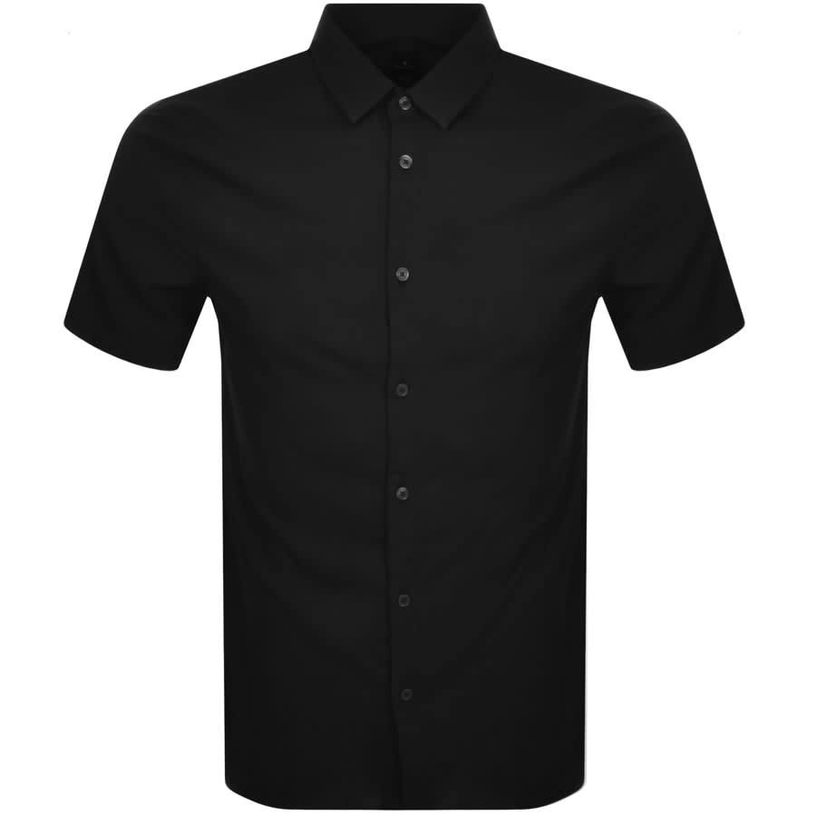 Image number 1 for Armani Exchange Short Sleeve Shirt Black