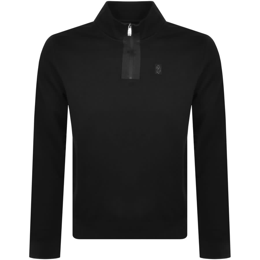 Image number 1 for Luke 1977 Full Hardy Half Zip Sweatshirt Black