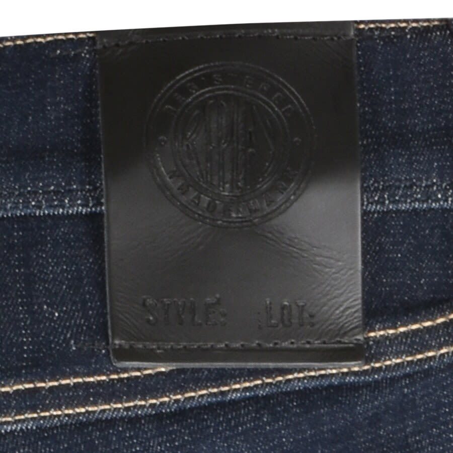 Image number 3 for Replay Anbass Slim Fit Jeans Dark Wash Navy