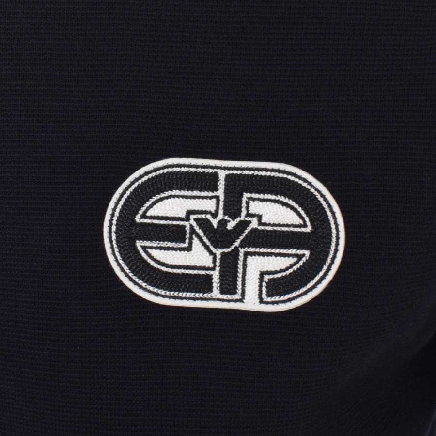 Image number 4 for Emporio Armani Crew Neck Logo Sweatshirt Navy