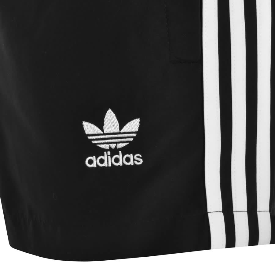 Image number 4 for adidas Three Stripes Swim Shorts Black