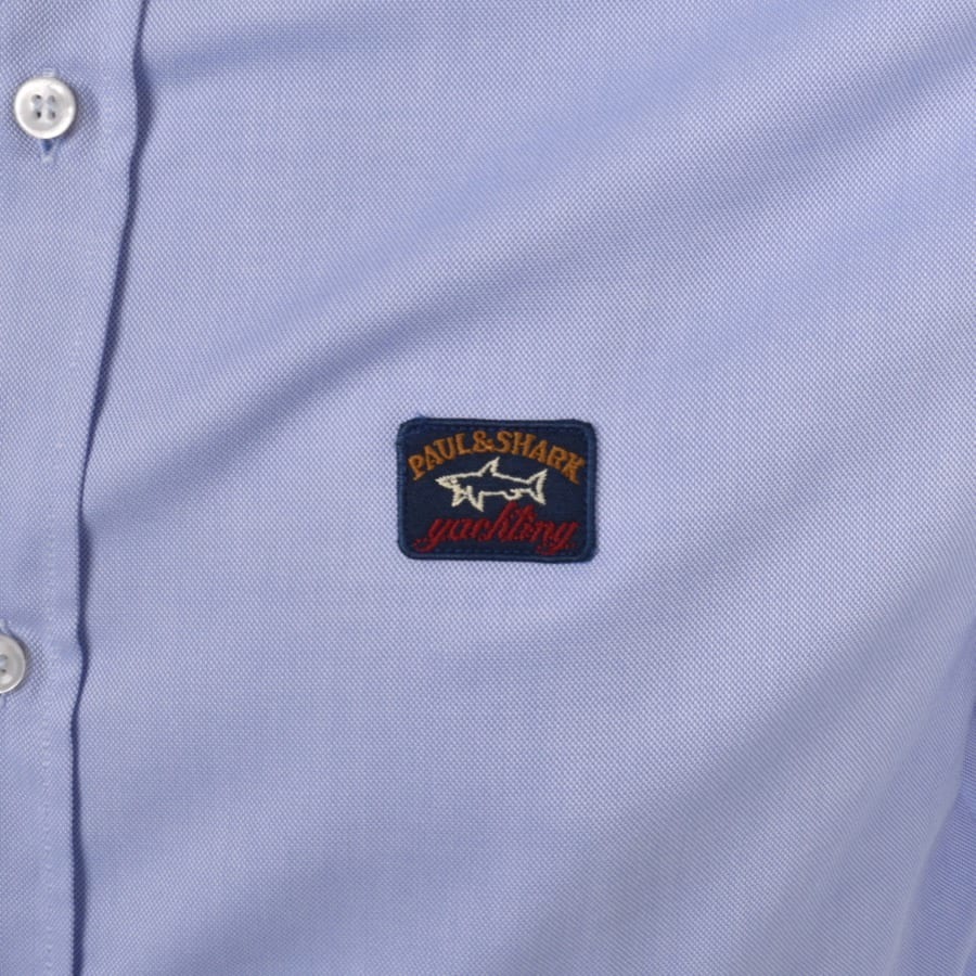 Image number 3 for Paul And Shark Cotton Short Sleeved Shirt Blue