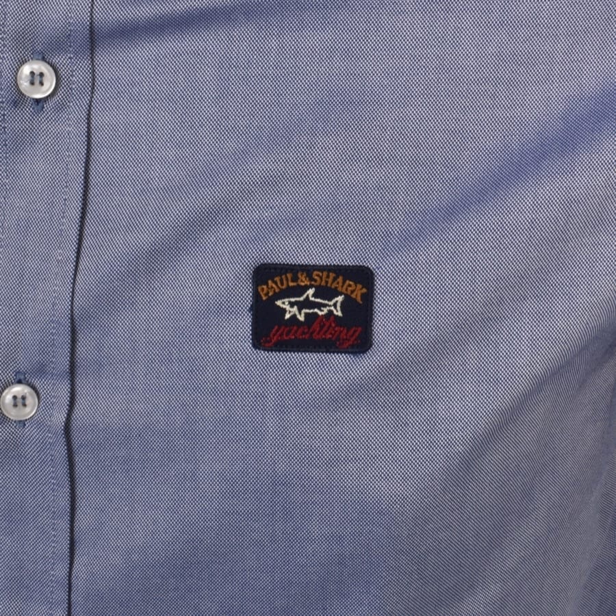 Image number 3 for Paul And Shark Cotton Short Sleeved Shirt Blue