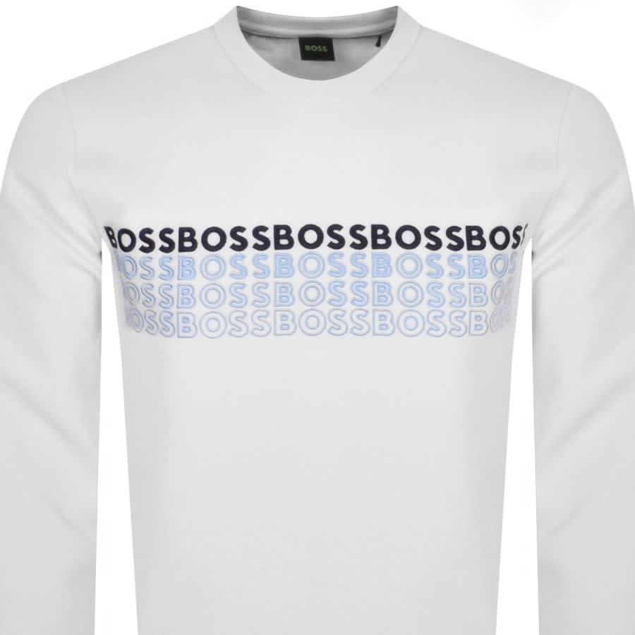 Image number 2 for BOSS Salbo 1 Sweatshirt White