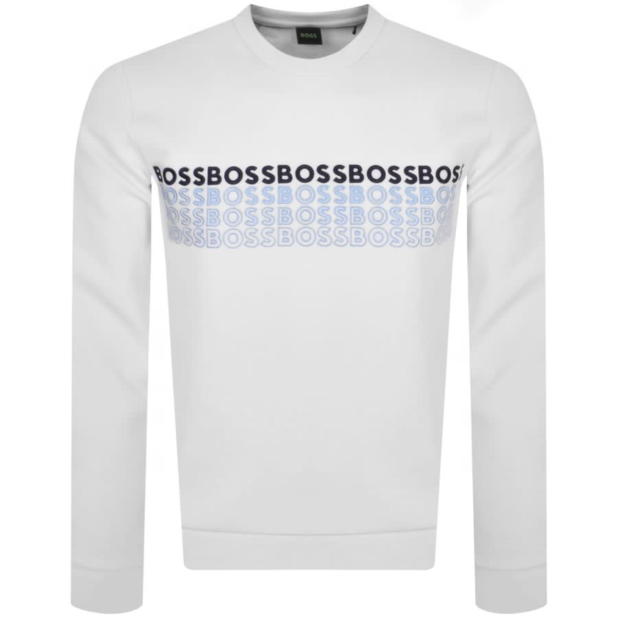 Image number 1 for BOSS Salbo 1 Sweatshirt White
