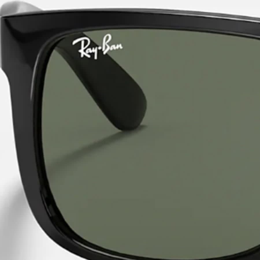 Image number 3 for Ray Ban 6194 Justin Wayfarer Sunglasses Black