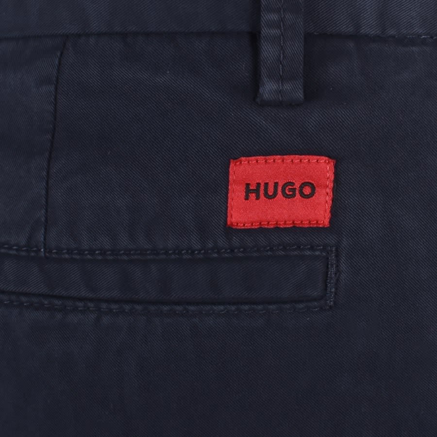 Image number 3 for HUGO David222D Slim Fit Trousers Navy