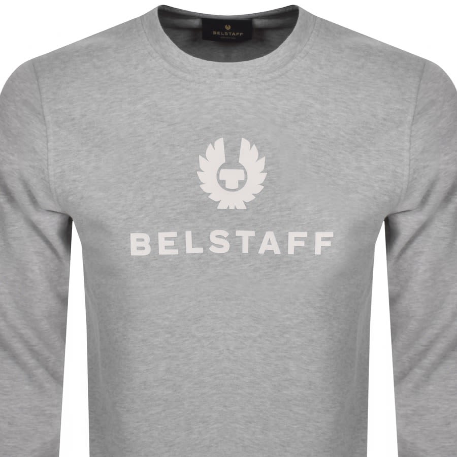 Image number 2 for Belstaff Crew Neck Sweatshirt Grey