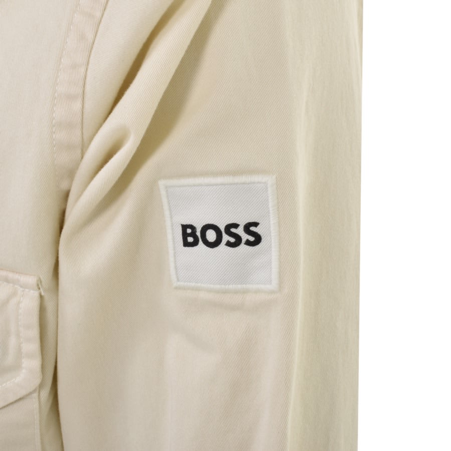 Image number 3 for BOSS Lisel Overshirt Cream