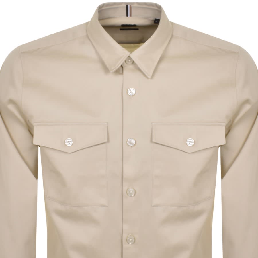 Image number 2 for BOSS Nathan Overshirt Cream