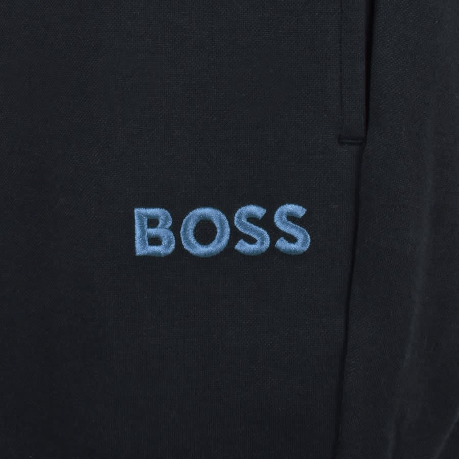Image number 3 for BOSS Lounge Logo Jersey Shorts Navy