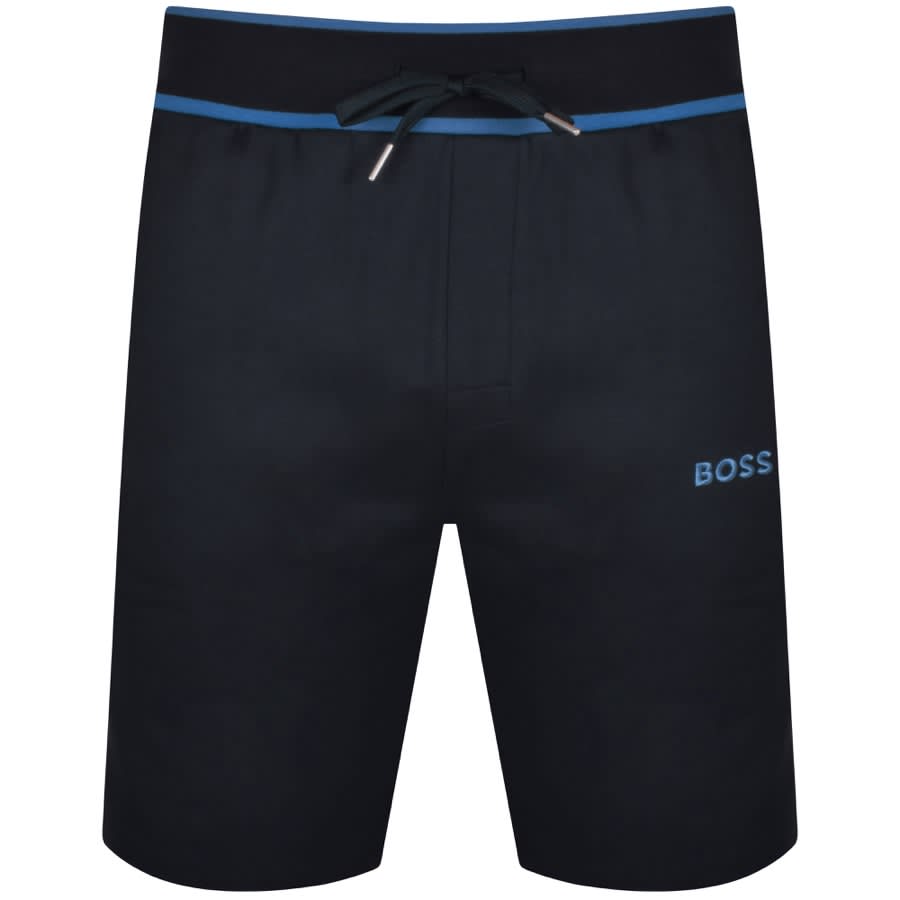 Image number 1 for BOSS Lounge Logo Jersey Shorts Navy