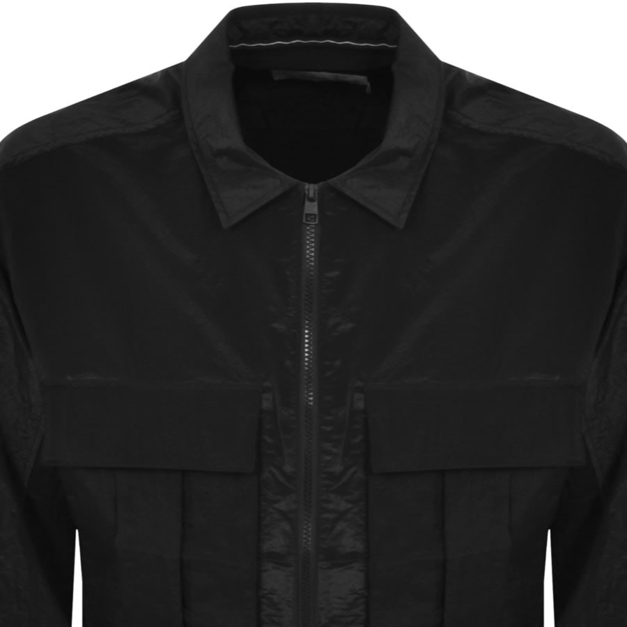 Image number 2 for Calvin Klein Jeans Mesh Ripstop Overshirt Black