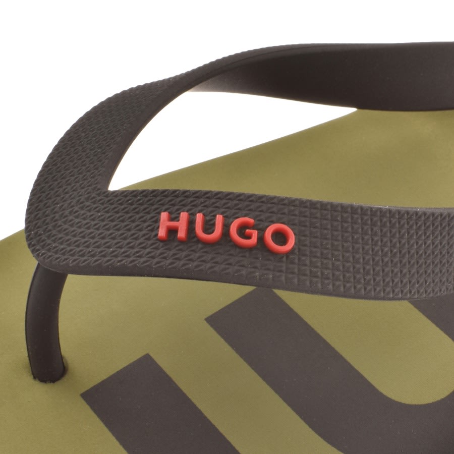 Image number 4 for HUGO Arvel Flip Flops Green