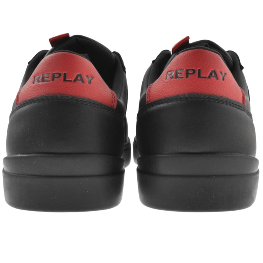 Image number 2 for Replay Polaris Court Trainers Black