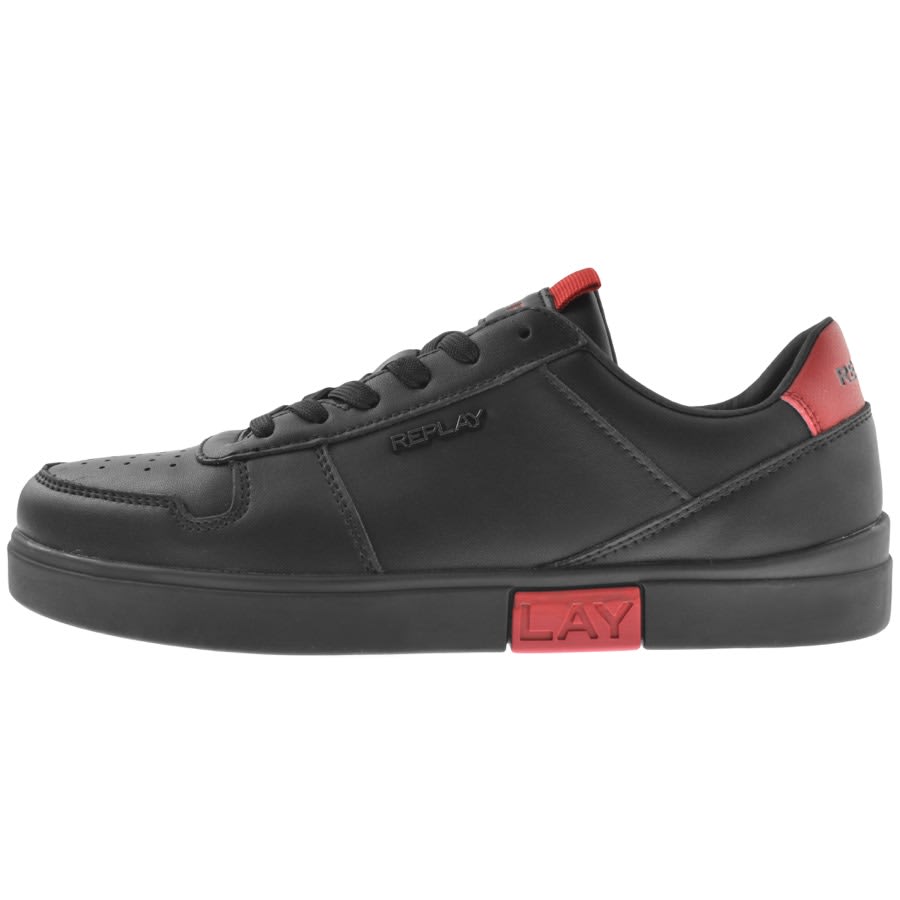 Image number 1 for Replay Polaris Court Trainers Black