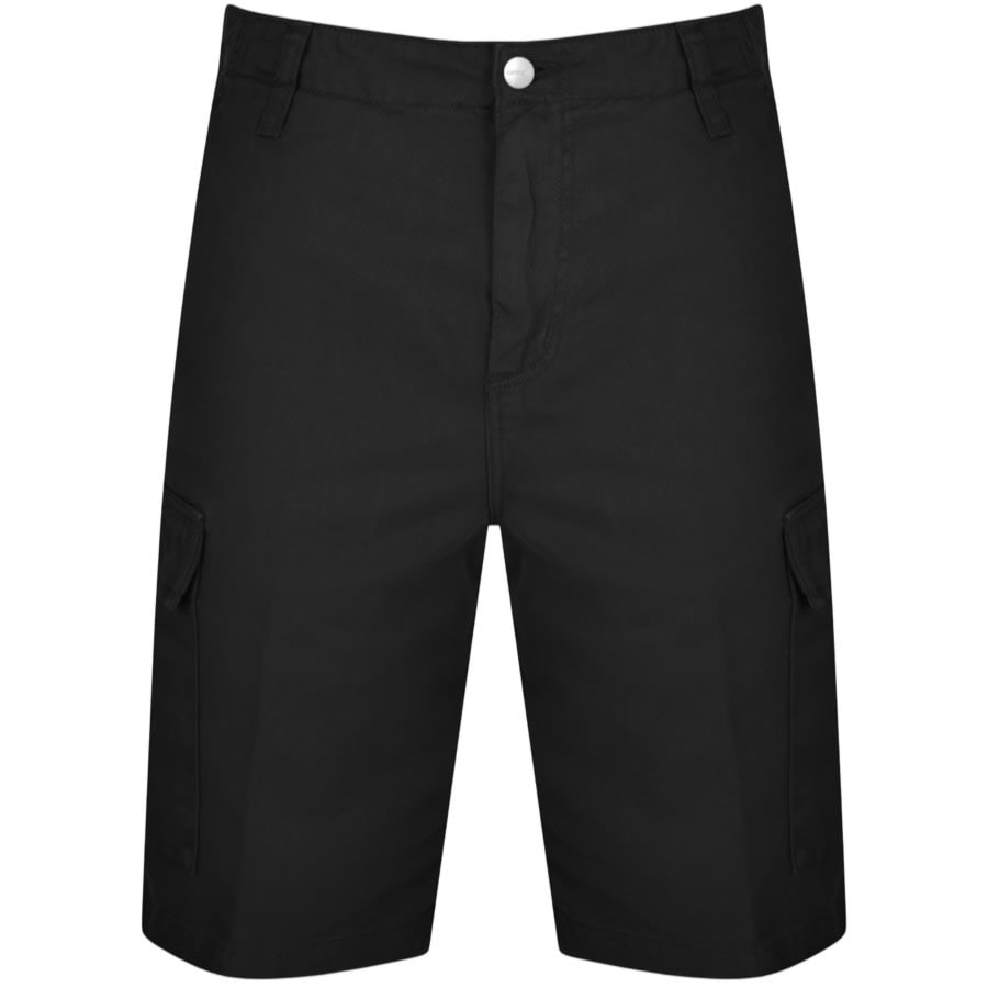 Image number 1 for Carhartt WIP Regular Cargo Shorts Black