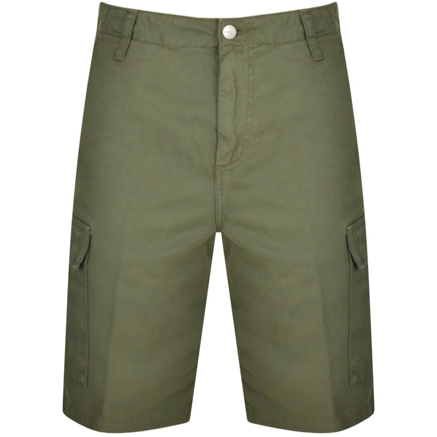 Image number 1 for Carhartt WIP Regular Cargo Shorts Green