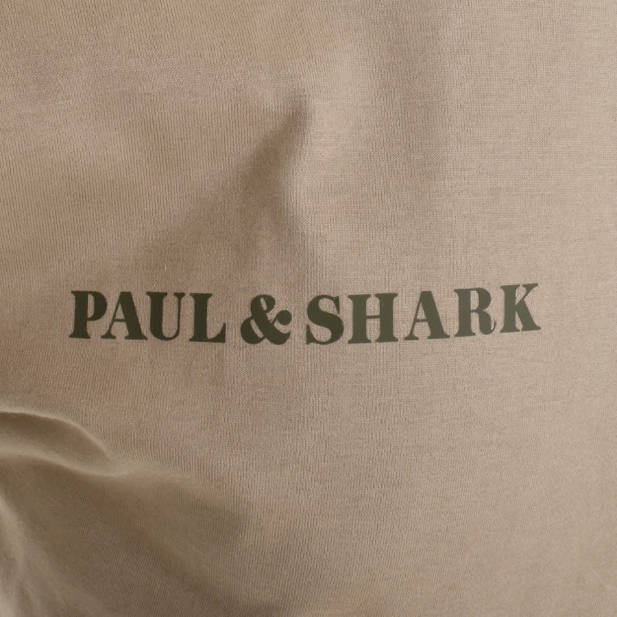Image number 3 for Paul And Shark Chest Pocket T Shirt Khaki