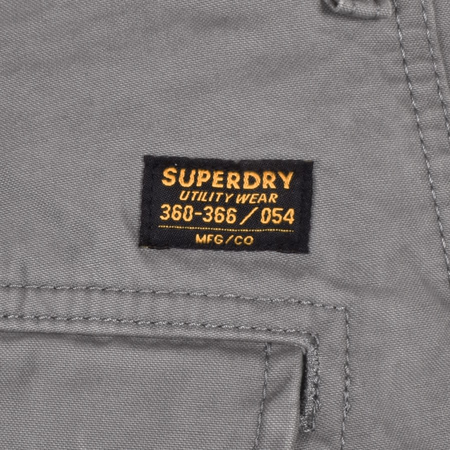 Superdry Vintage Heavy Cargo Shorts Grey | Mainline Menswear
